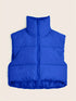 Solid Lightweight Thermal Layer Sleeveless Zip-Up Vest Coat