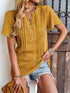 Solid Loose Casual Short-Sleeved V-Neck T-Shirts