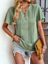Solid Loose Casual Short-Sleeved V-Neck T-Shirts