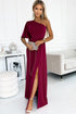 womens-dresses-solid-sloping-shoulder-slit-dress