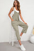 Solid Wide-Leg Spaghetti Strap Casual Jumpsuit