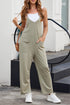Solid Wide-Leg Spaghetti Strap Casual Jumpsuit