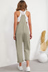 Solid Wide-Leg Spaghetti Strap Casual Jumpsuit