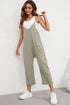Solid Wide-Leg Spaghetti Strap Casual Jumpsuit