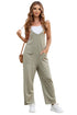 Solid Wide-Leg Spaghetti Strap Casual Jumpsuit