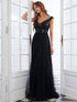 Sophisticated Off-Shoulder Sequin Evening Gown