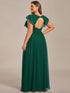 Sophisticated Plus Size Chiffon A-Line Bridesmaid Dress with Back Detail