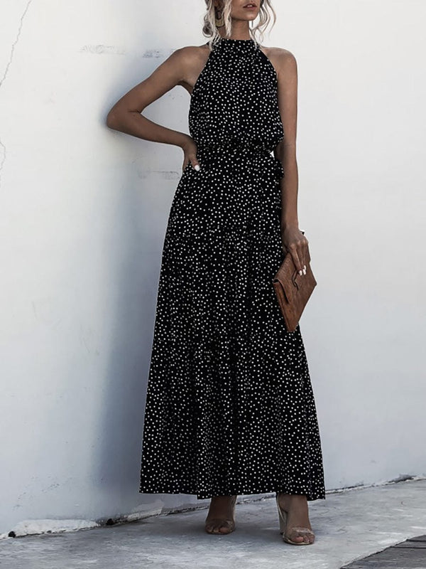 Sophisticated Printed Halter Neck Dresses