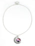 Star Sky Round & Moon Pendant Necklace