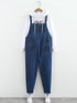 Straight Plus Size Curve Dark-Wash Plus-Size Jean Overalls
