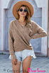 Striped Leopard Color Block Crochet Print Casual Long Sleeve Sweater