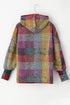 Striped Woolen Commuter Cardigan in Multicolor Print