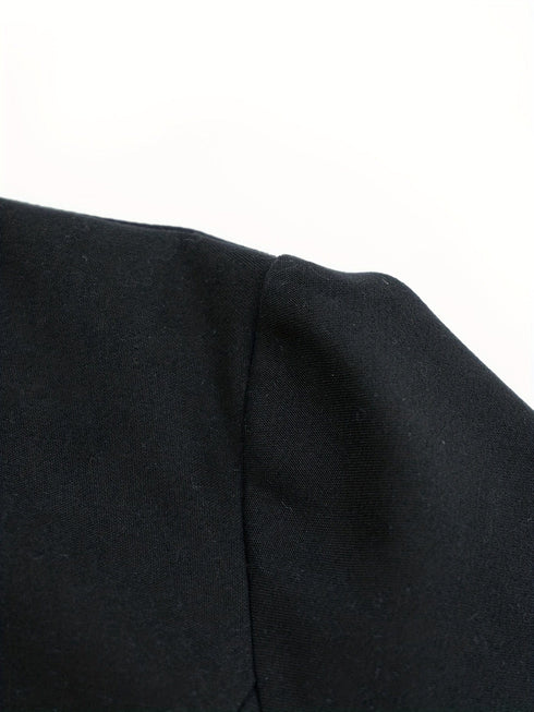 Stylish Casual Long Sleeve Buttoned Open Front Blazer