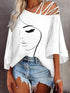 Stylish Printed Loose Fit T-Shirt for Women