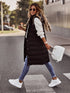 Stylish Sleeveless Hooded Chic Long Vest Coat