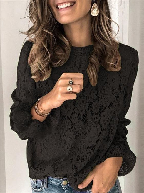 Stylish Women's Lace Blouse