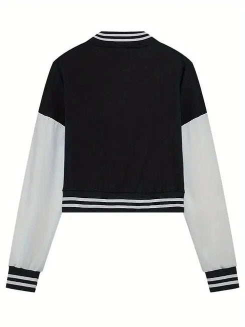 Stylish Women's Matching Set with Button-Up Bomber Jacket and Drawstring Pants