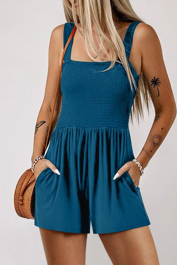 Women's Stylish Women's Sleeveless Pastel Romper - Ideal for Summer Outings and Everyday Casual Wear