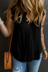Temperament Commuter Ruffle Stitching V-neck Pullover Sleeveless Vest