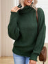 Thick Thread High Neck Bat Sleeve Knit Sweater