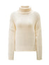 Thick Thread High Neck Bat Sleeve Knit Sweater