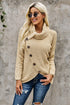 Thick Thread High Neck Bat Sleeve Knit Sweater