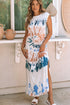 Tie Dye Print Sling Sleeveless Dress