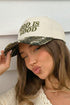 Spinach Green GOD IS GOOD Embroidered Camo Contrast Baseball Cap