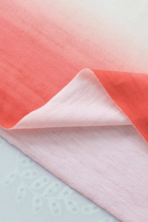 Turtle Print V-Neck Short Sleeve T-Shirt - Drop Shoulder - Closed - Bracelet