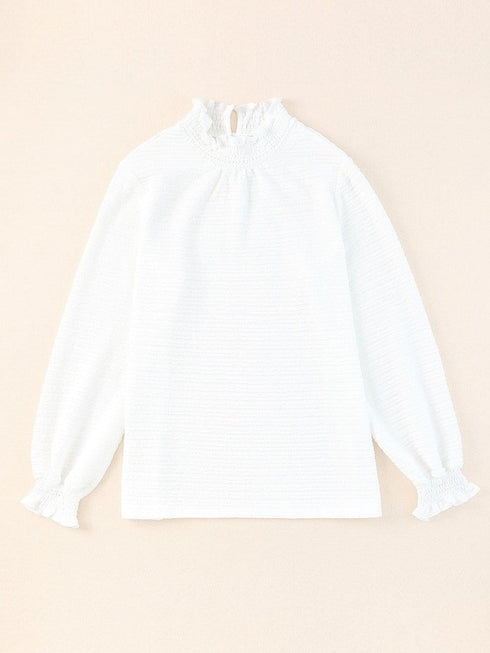 Turtleneck Solid Pullover Long Sleeve Sweater