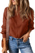 Turtleneck Solid Pullover Long Sleeve Sweater