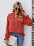V Neck Bandal Soft Fashionable Blouse