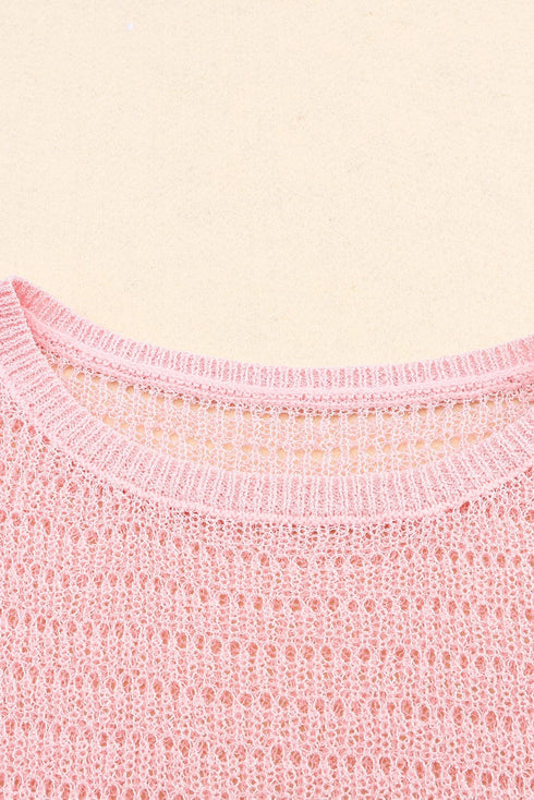 V-Neck Long Sleeve Hooded Sweater with Adjustable Drawstring