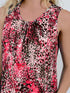 V-neck Sleeveless Print Classic Retro Casual Tank Top