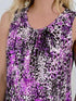 V-neck Sleeveless Print Classic Retro Casual Tank Top