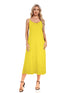 V-neck Solid Pocket Casual Sling Dress Sundress