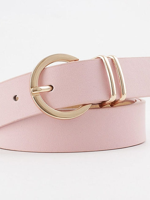 Versatile PU Leather Belt with Prong Buckle and D-ring