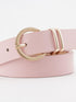 Versatile PU Leather Belt with Prong Buckle and D-ring
