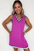 v neck sleeveless mini dress