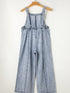 Vintage Beau Blue Denim Overall with Frayed Exposed Seam
