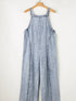 Vintage Beau Blue Denim Overall with Frayed Exposed Seam
