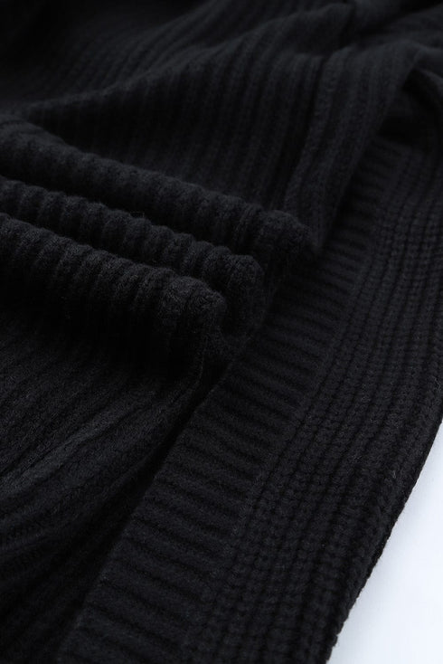 Waffle Button Long Sleeve Shirt Coat