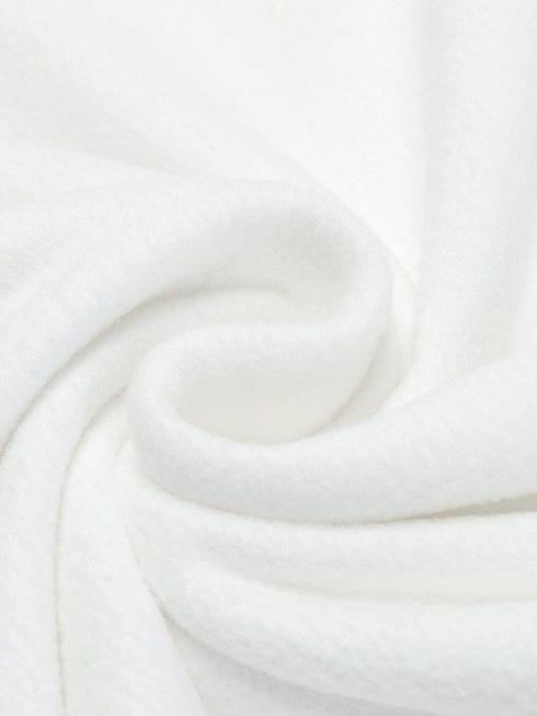 White Sparkle Bubble Sleeve Tiered Shift Dress