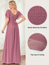 Women's A-Line Empire Waist Maxi Chiffon Evening Dress