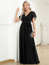 Women's A-Line Empire Waist Maxi Chiffon Evening Dress