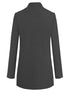 Women's Black Blue Gray Long Coat for Casual Daily & Valentine's Day
