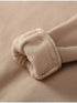Women's Camel Almond Light Brown 2-Piece Winter Tracksuit Sweatsuit for Fitness and Running