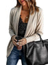 Women's Casual Mid-Length Solid Color Cardigan Jacket with Long Sleeves