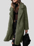 Women's Coats Long Sleeve Lapel Plush Long Coat