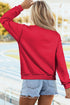 Racing Red NEBRASKA Double Side Printed Mock Neck Reversible Sweatshirt